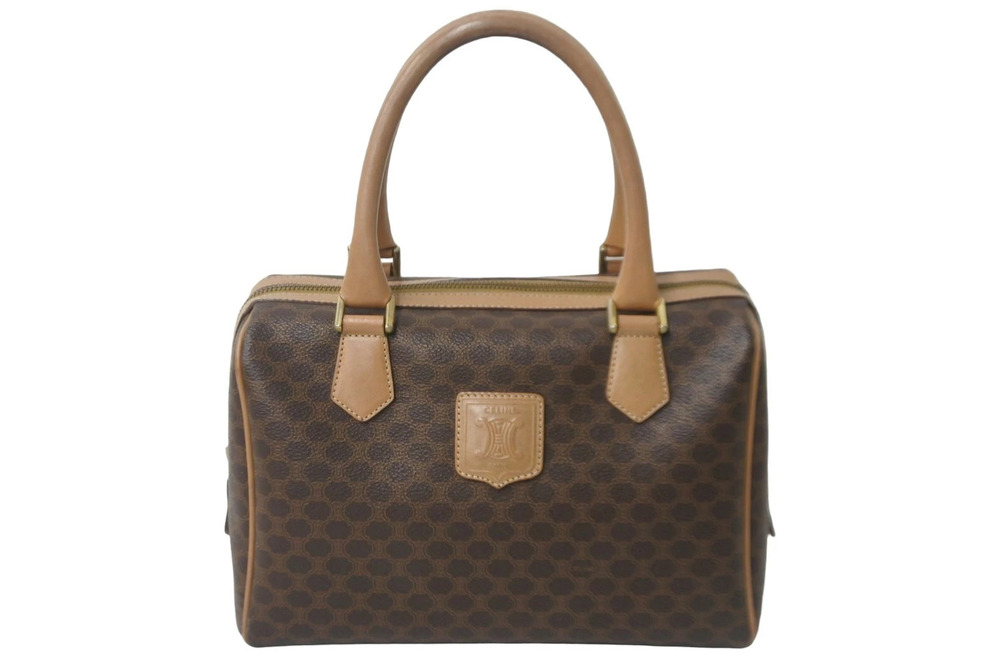 Celine Speedy Handbag Boston bag Macadam brown